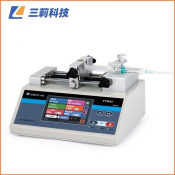 TYD03-01型球盟会室注射泵，110mm行程可装卡1支注射器或玻璃进样针